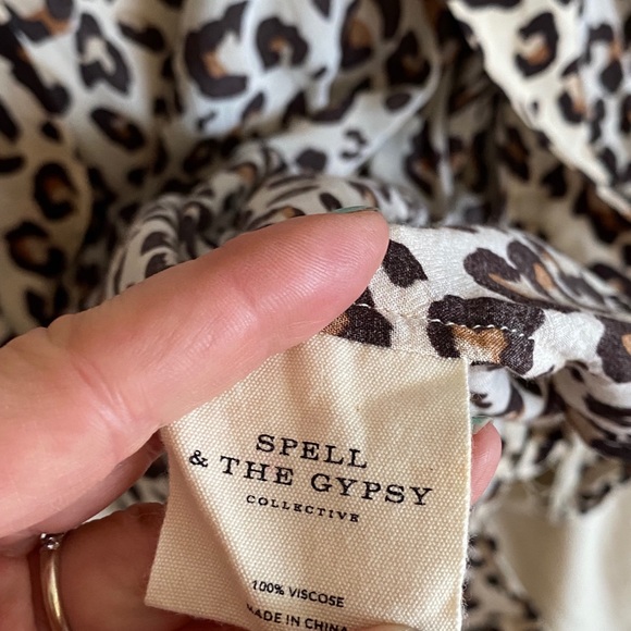 SPELL Bodhi Leopard Short Robe - Picture 6 of 8